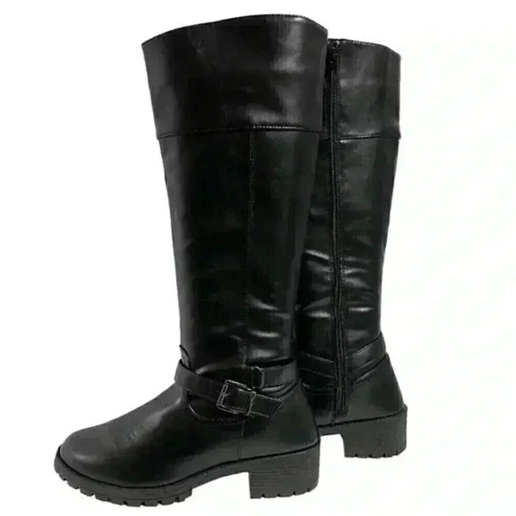Olivia Miller Alessandra Tall Boot 8.5 Black Equestrian Countryside Couture NWOB - Picture 1 of 10